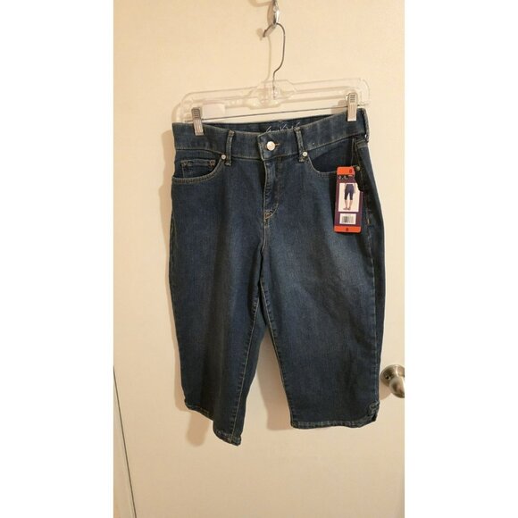 Gloria Vanderbilt Capri Womens Size 8 Slimming effect Preppy Resort Vacation NWT - Picture 1 of 11
